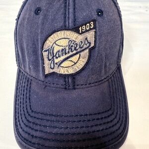Dark Blue Cap with White Embroidered Logo